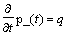 diff(p_(t),t) = q